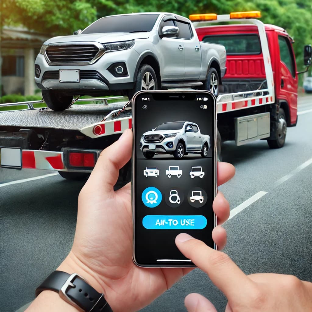 تطبيق حجز سطحة نقل سيارات